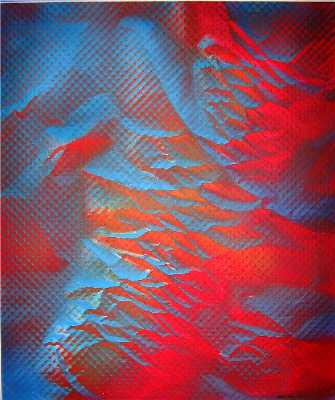 Red Wave 40x50cm Acrylic on Paper