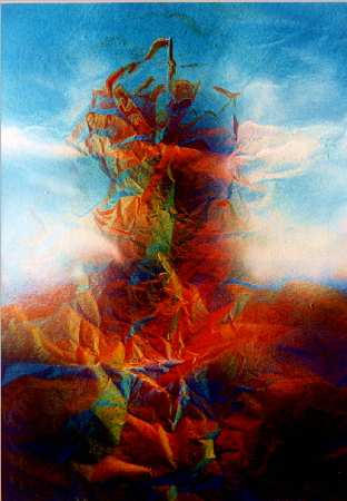 The Ship A4 Acrylic on Paper