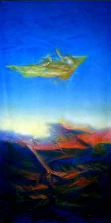 Yellow Flyer 75x150cm Acrylic