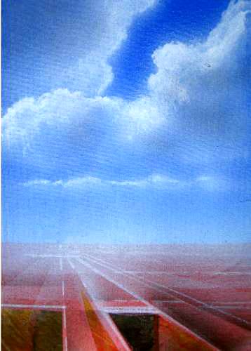 2006 Pink Vista 18x12cm Acrylic on Canvascc