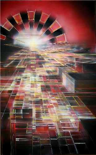 80 Magnetron Rising Over EC II 60x96cm Acrylic 