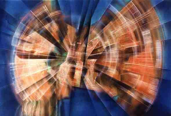 Electric Moth II  A2 Wcolour on Paper