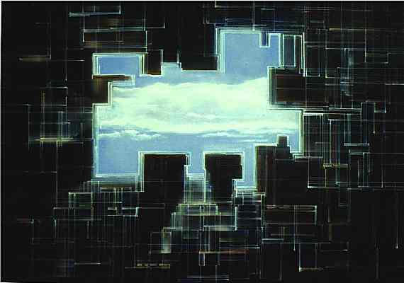 Hole in the Wall I 75x100cm  Acrylic 