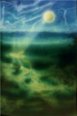 Fractured Sky I A2 Acrylic on Paper