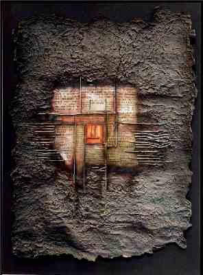 Fossil Cicuit Poem III A1 Acrylic on Paper S