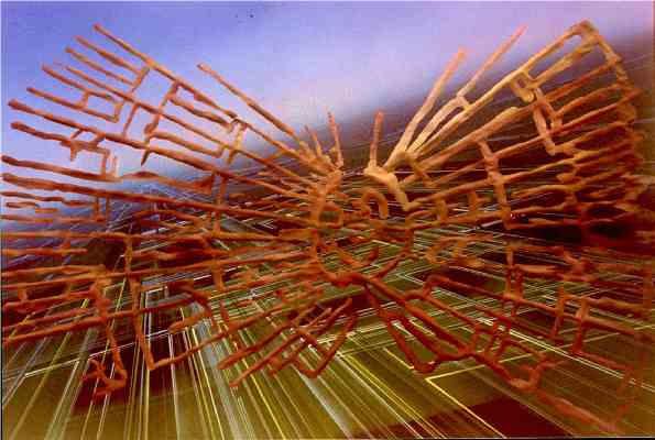 Fossil Flyer A1 Acrylic on Paper 