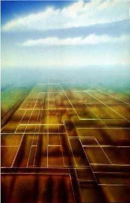 Electric City Overlay A1 Acrylic on Paper