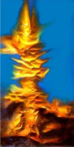 Yellow Dancer 75x150cm Acrylic on Canvas